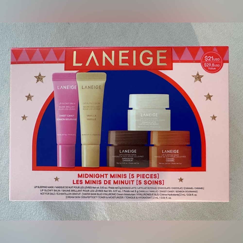 LANEIGE Midnight Mini Set Lip Gloss and Mask Set - Picture 2 of 3